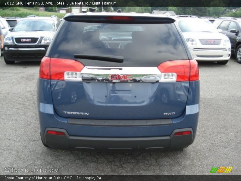 Steel Blue Metallic / Light Titanium 2012 GMC Terrain SLE AWD