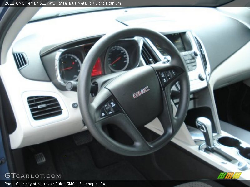 Steel Blue Metallic / Light Titanium 2012 GMC Terrain SLE AWD