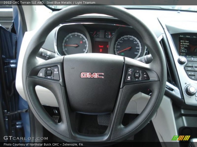 Steel Blue Metallic / Light Titanium 2012 GMC Terrain SLE AWD