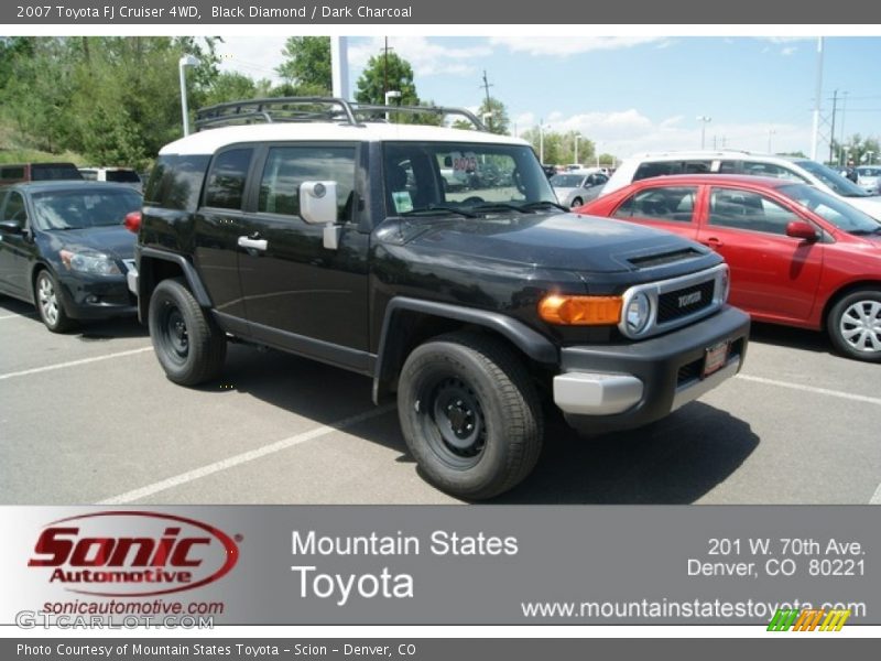 Black Diamond / Dark Charcoal 2007 Toyota FJ Cruiser 4WD