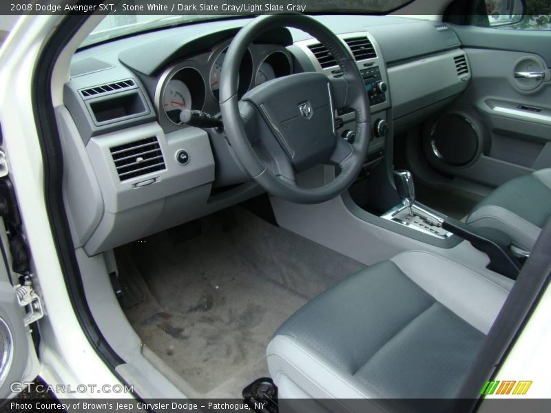 Stone White / Dark Slate Gray/Light Slate Gray 2008 Dodge Avenger SXT