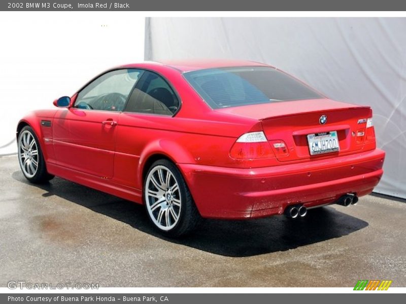 Imola Red / Black 2002 BMW M3 Coupe