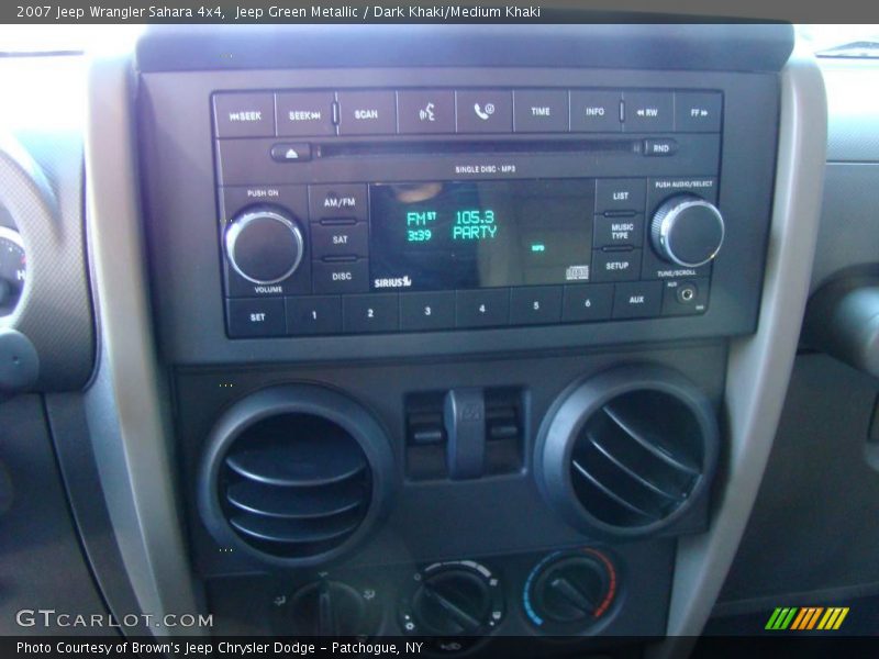 Jeep Green Metallic / Dark Khaki/Medium Khaki 2007 Jeep Wrangler Sahara 4x4