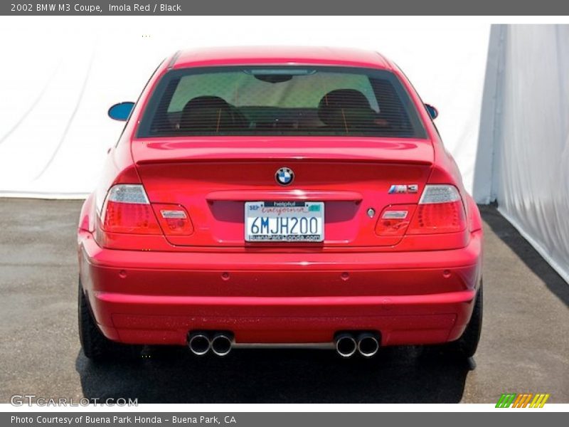 Imola Red / Black 2002 BMW M3 Coupe