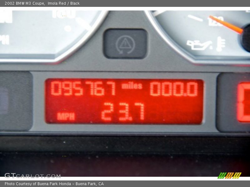 Imola Red / Black 2002 BMW M3 Coupe
