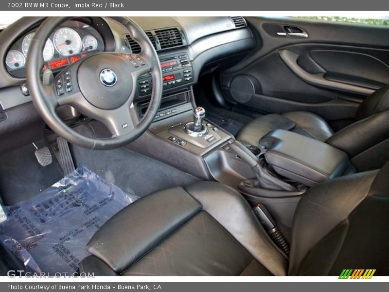Black Interior - 2002 M3 Coupe 