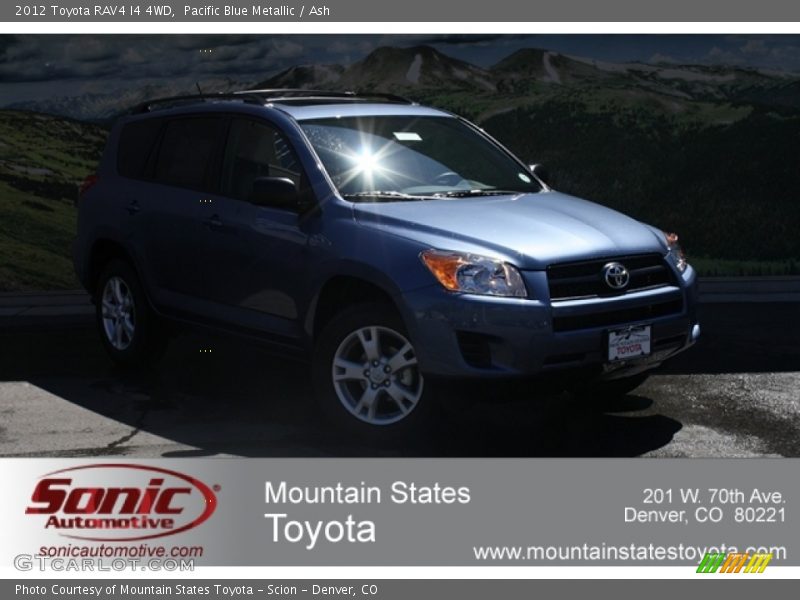 Pacific Blue Metallic / Ash 2012 Toyota RAV4 I4 4WD