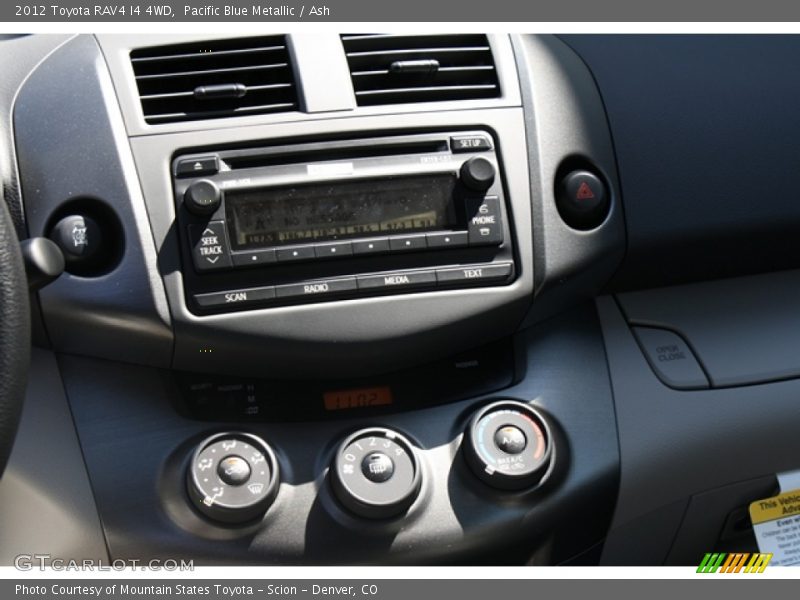 Pacific Blue Metallic / Ash 2012 Toyota RAV4 I4 4WD