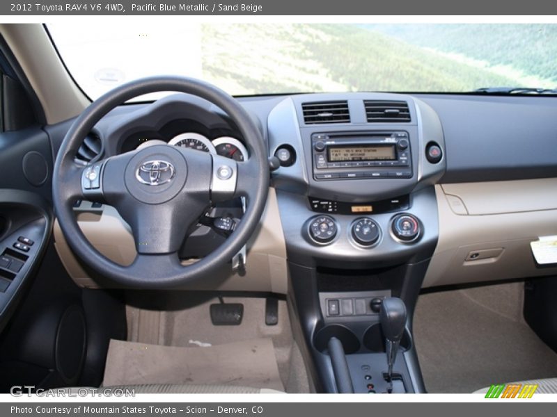 Pacific Blue Metallic / Sand Beige 2012 Toyota RAV4 V6 4WD