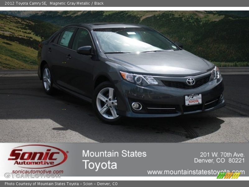Magnetic Gray Metallic / Black 2012 Toyota Camry SE