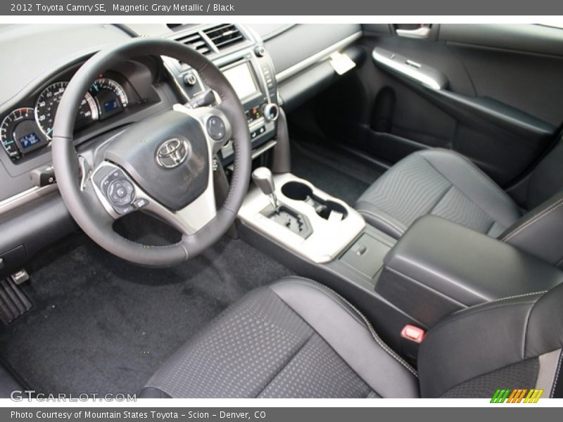 Magnetic Gray Metallic / Black 2012 Toyota Camry SE