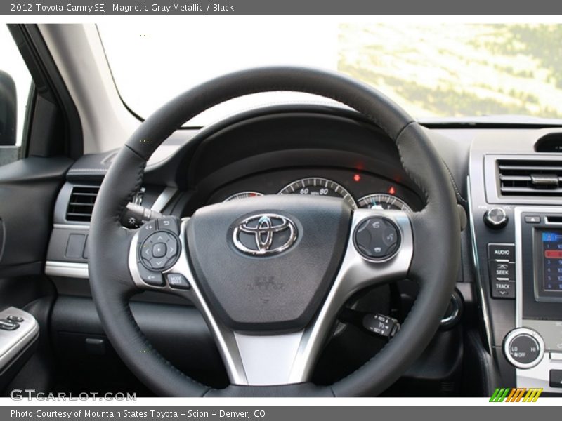 Magnetic Gray Metallic / Black 2012 Toyota Camry SE