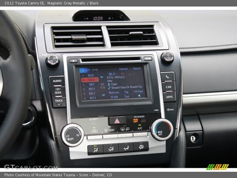 Magnetic Gray Metallic / Black 2012 Toyota Camry SE