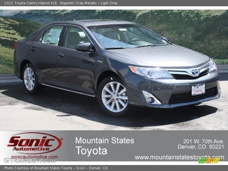 Magnetic Gray Metallic / Light Gray 2012 Toyota Camry Hybrid XLE