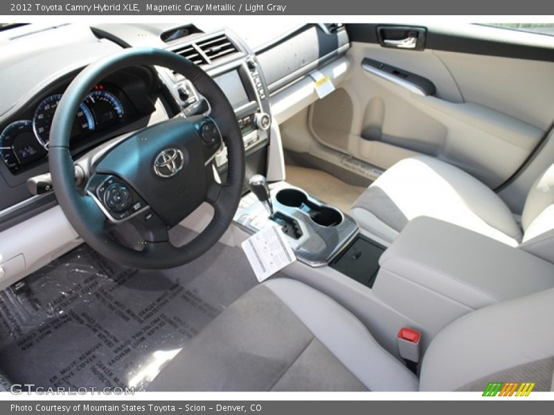 Magnetic Gray Metallic / Light Gray 2012 Toyota Camry Hybrid XLE