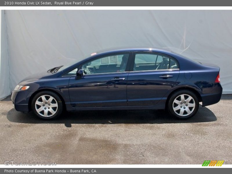 Royal Blue Pearl / Gray 2010 Honda Civic LX Sedan