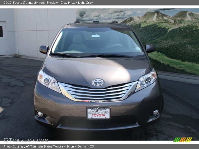 Predawn Gray Mica / Light Gray 2012 Toyota Sienna Limited