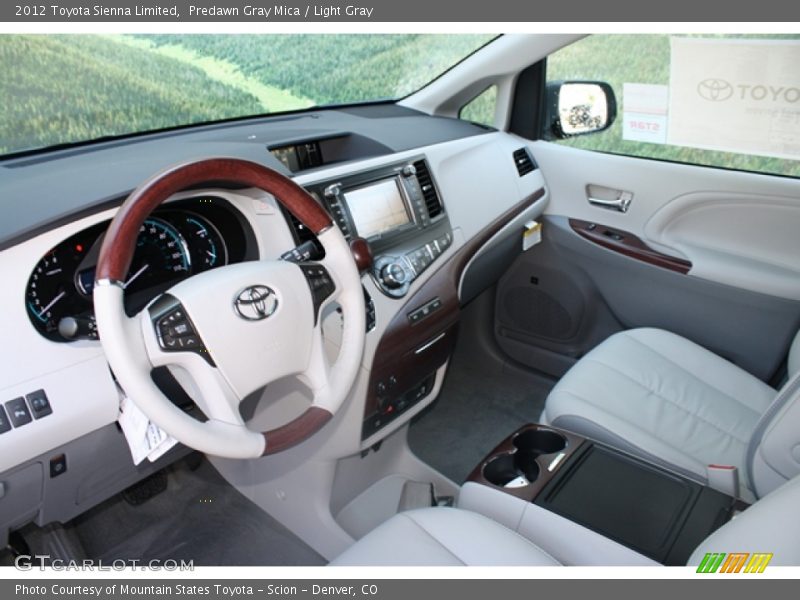  2012 Sienna Limited Light Gray Interior
