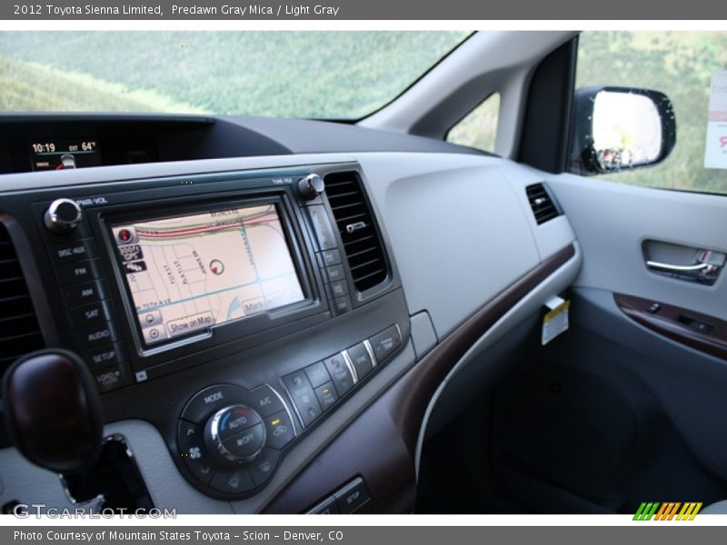 Predawn Gray Mica / Light Gray 2012 Toyota Sienna Limited