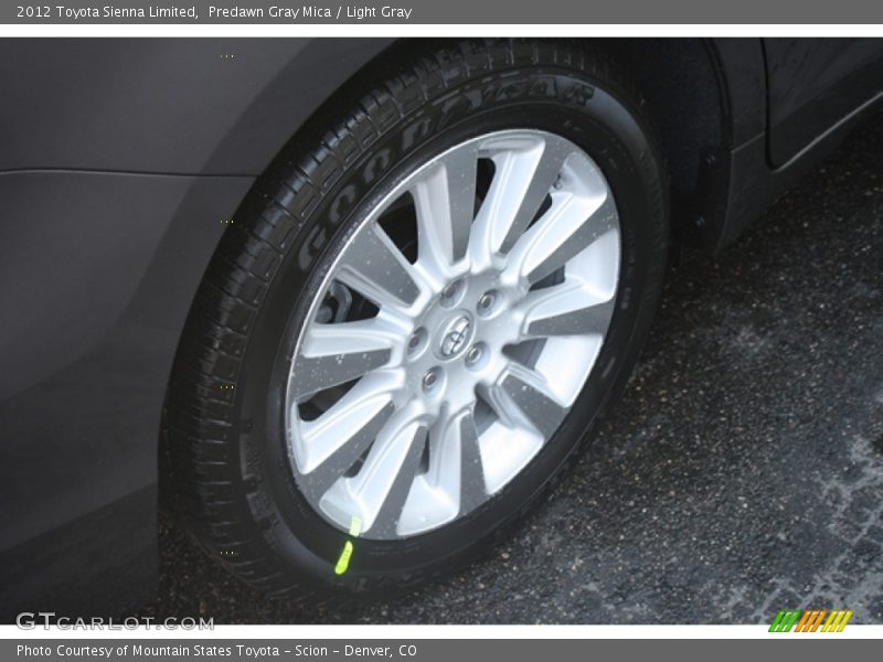 Predawn Gray Mica / Light Gray 2012 Toyota Sienna Limited