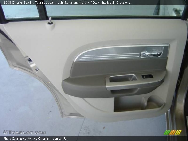 Light Sandstone Metallic / Dark Khaki/Light Graystone 2008 Chrysler Sebring Touring Sedan