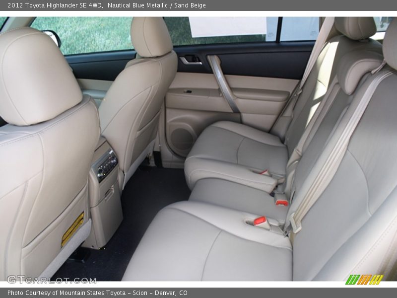 Nautical Blue Metallic / Sand Beige 2012 Toyota Highlander SE 4WD