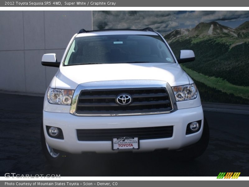 Super White / Graphite Gray 2012 Toyota Sequoia SR5 4WD