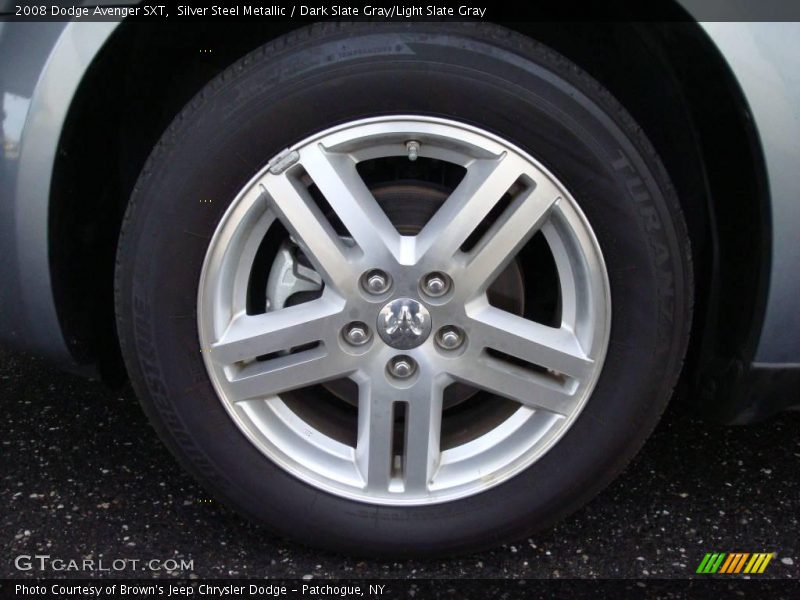 Silver Steel Metallic / Dark Slate Gray/Light Slate Gray 2008 Dodge Avenger SXT
