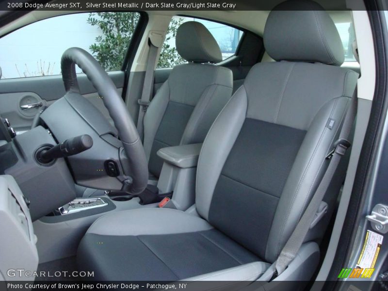 Silver Steel Metallic / Dark Slate Gray/Light Slate Gray 2008 Dodge Avenger SXT