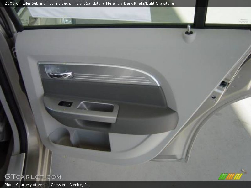 Light Sandstone Metallic / Dark Khaki/Light Graystone 2008 Chrysler Sebring Touring Sedan