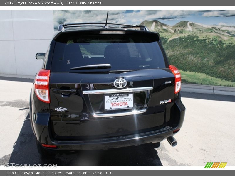 Black / Dark Charcoal 2012 Toyota RAV4 V6 Sport 4WD