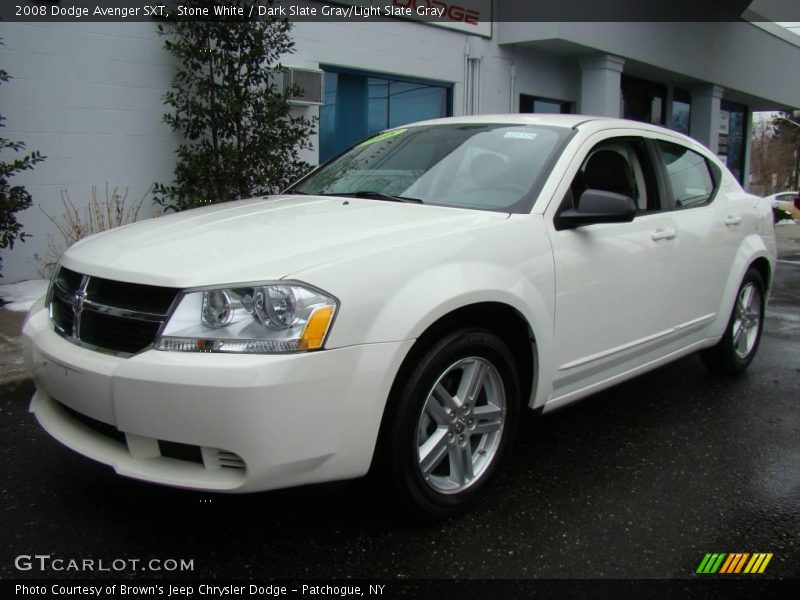 Stone White / Dark Slate Gray/Light Slate Gray 2008 Dodge Avenger SXT