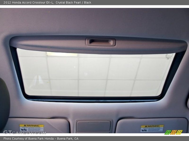Crystal Black Pearl / Black 2012 Honda Accord Crosstour EX-L