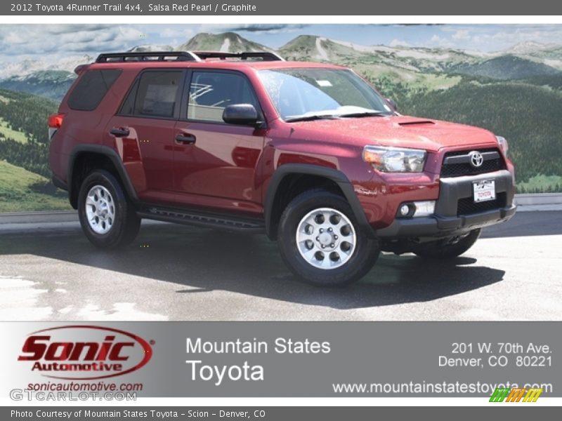 Salsa Red Pearl / Graphite 2012 Toyota 4Runner Trail 4x4
