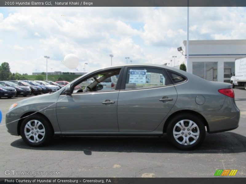 Natural Khaki / Beige 2010 Hyundai Elantra GLS