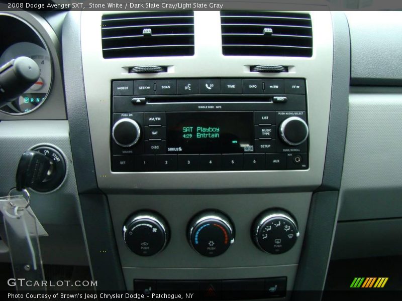 Stone White / Dark Slate Gray/Light Slate Gray 2008 Dodge Avenger SXT