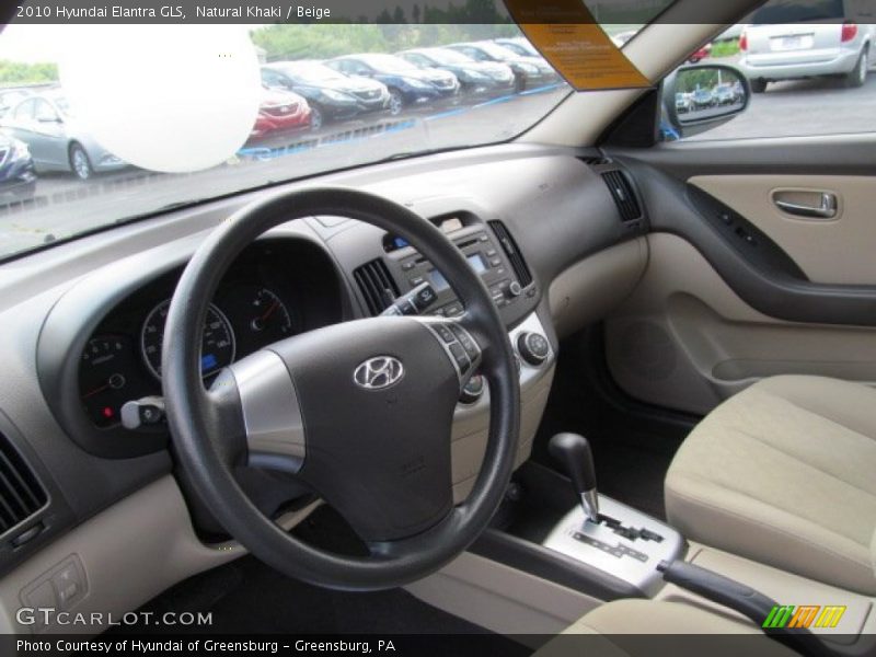 Natural Khaki / Beige 2010 Hyundai Elantra GLS