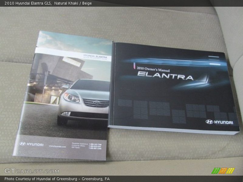 Natural Khaki / Beige 2010 Hyundai Elantra GLS