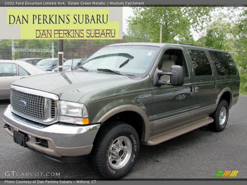 Estate Green Metallic / Medium Parchment 2002 Ford Excursion Limited 4x4