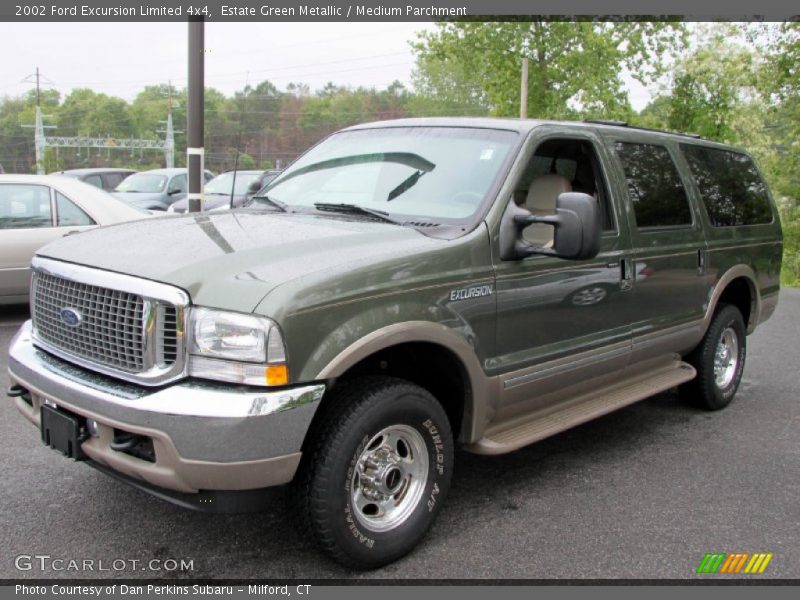 Estate Green Metallic / Medium Parchment 2002 Ford Excursion Limited 4x4