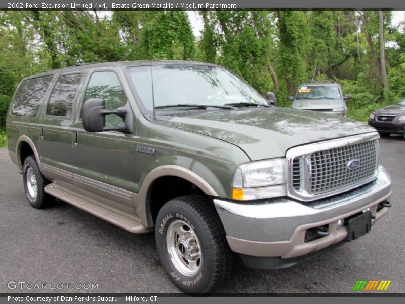Estate Green Metallic / Medium Parchment 2002 Ford Excursion Limited 4x4