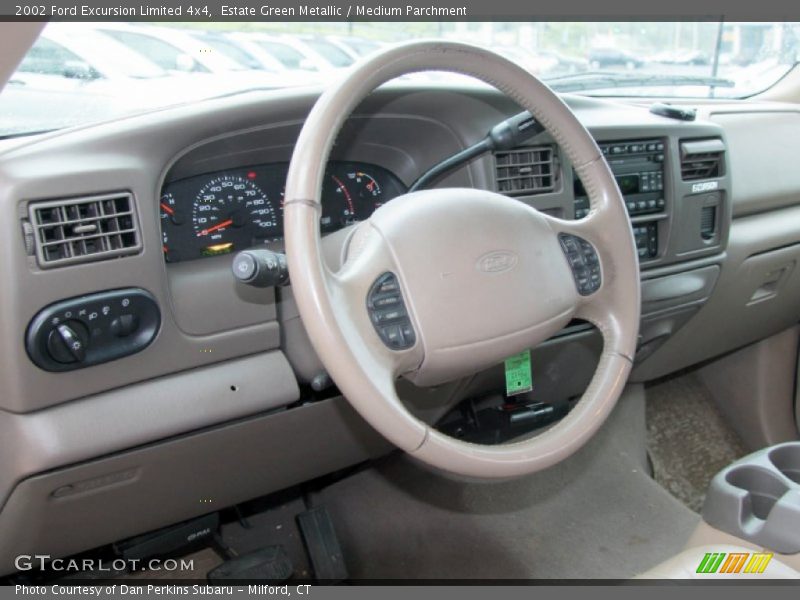 Estate Green Metallic / Medium Parchment 2002 Ford Excursion Limited 4x4