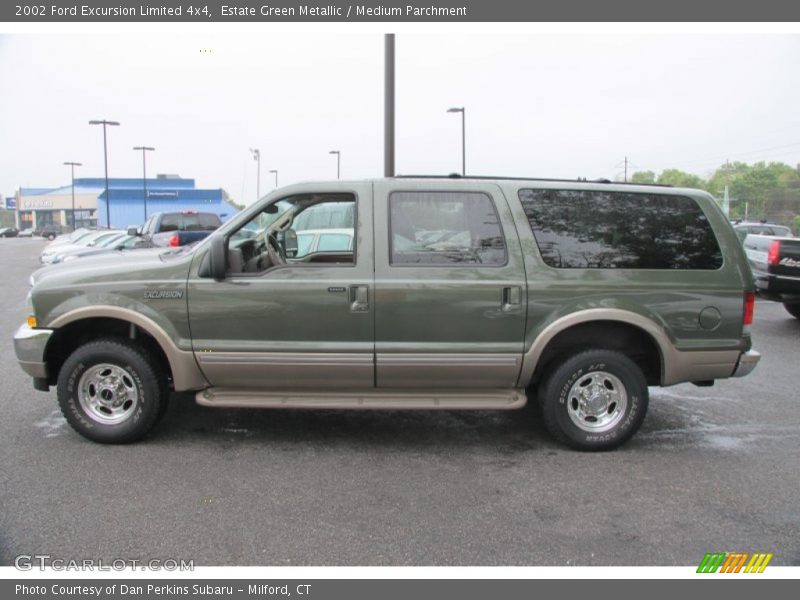 Estate Green Metallic / Medium Parchment 2002 Ford Excursion Limited 4x4