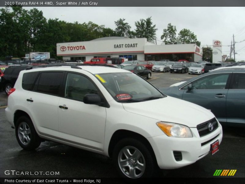 Super White / Ash Gray 2010 Toyota RAV4 I4 4WD