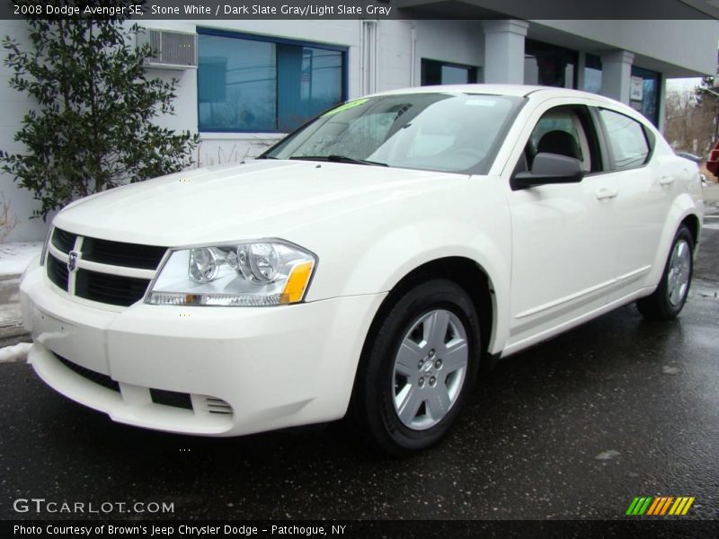 Stone White / Dark Slate Gray/Light Slate Gray 2008 Dodge Avenger SE