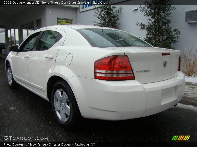 Stone White / Dark Slate Gray/Light Slate Gray 2008 Dodge Avenger SE
