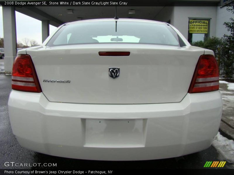 Stone White / Dark Slate Gray/Light Slate Gray 2008 Dodge Avenger SE