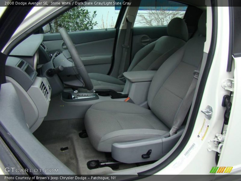 Stone White / Dark Slate Gray/Light Slate Gray 2008 Dodge Avenger SE