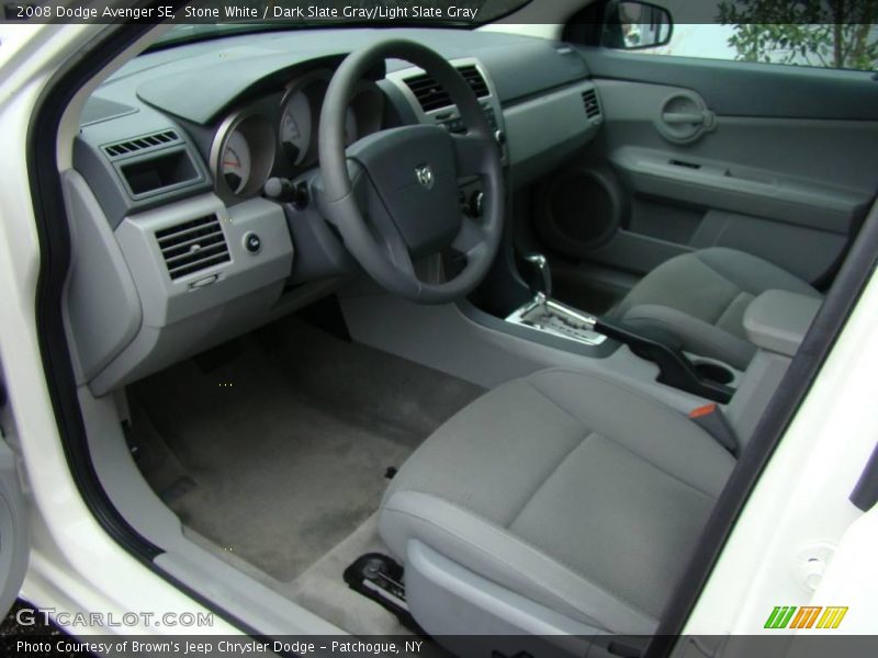 Stone White / Dark Slate Gray/Light Slate Gray 2008 Dodge Avenger SE