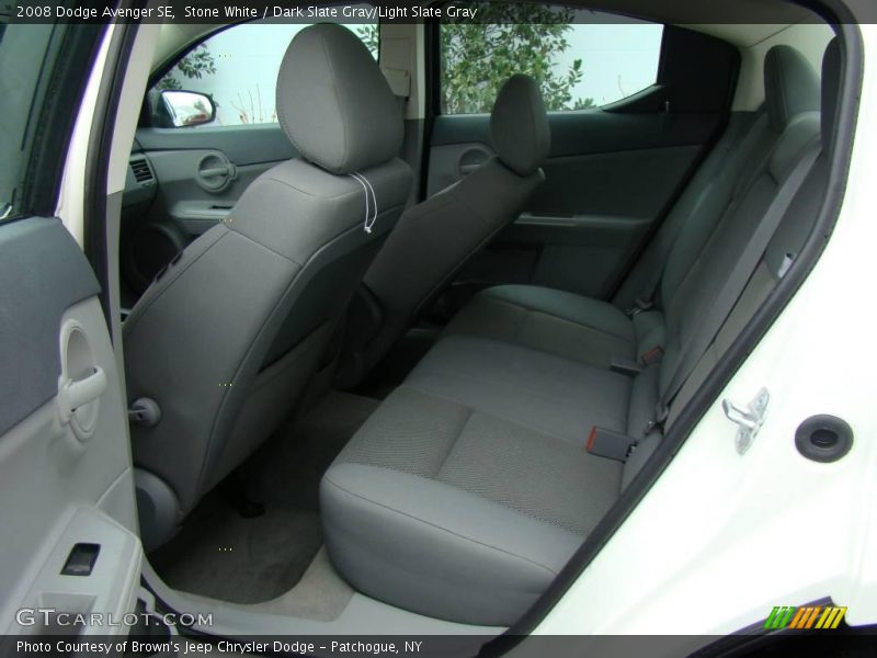 Stone White / Dark Slate Gray/Light Slate Gray 2008 Dodge Avenger SE